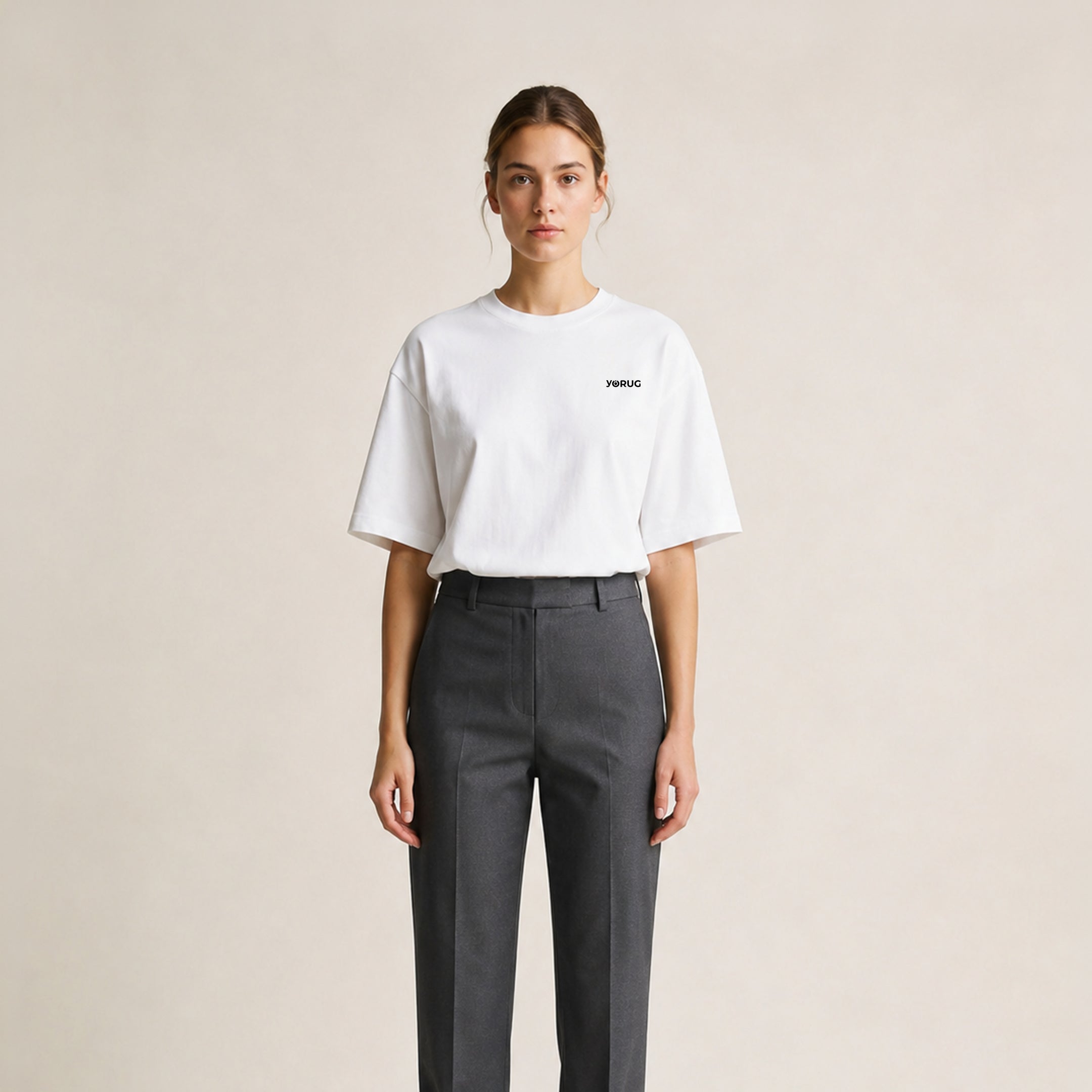 Casual Oversize T-Shirt Beyaz