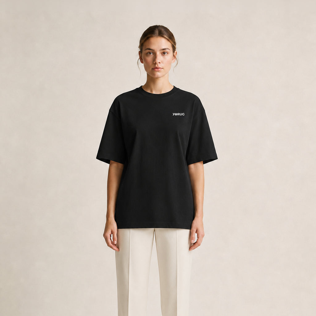 Casual Oversize T-Shirt Siyah