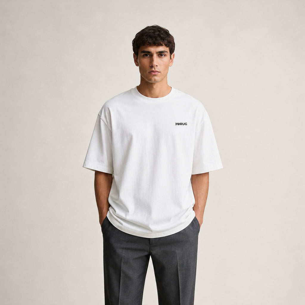 Casual Oversize T-Shirt Beyaz