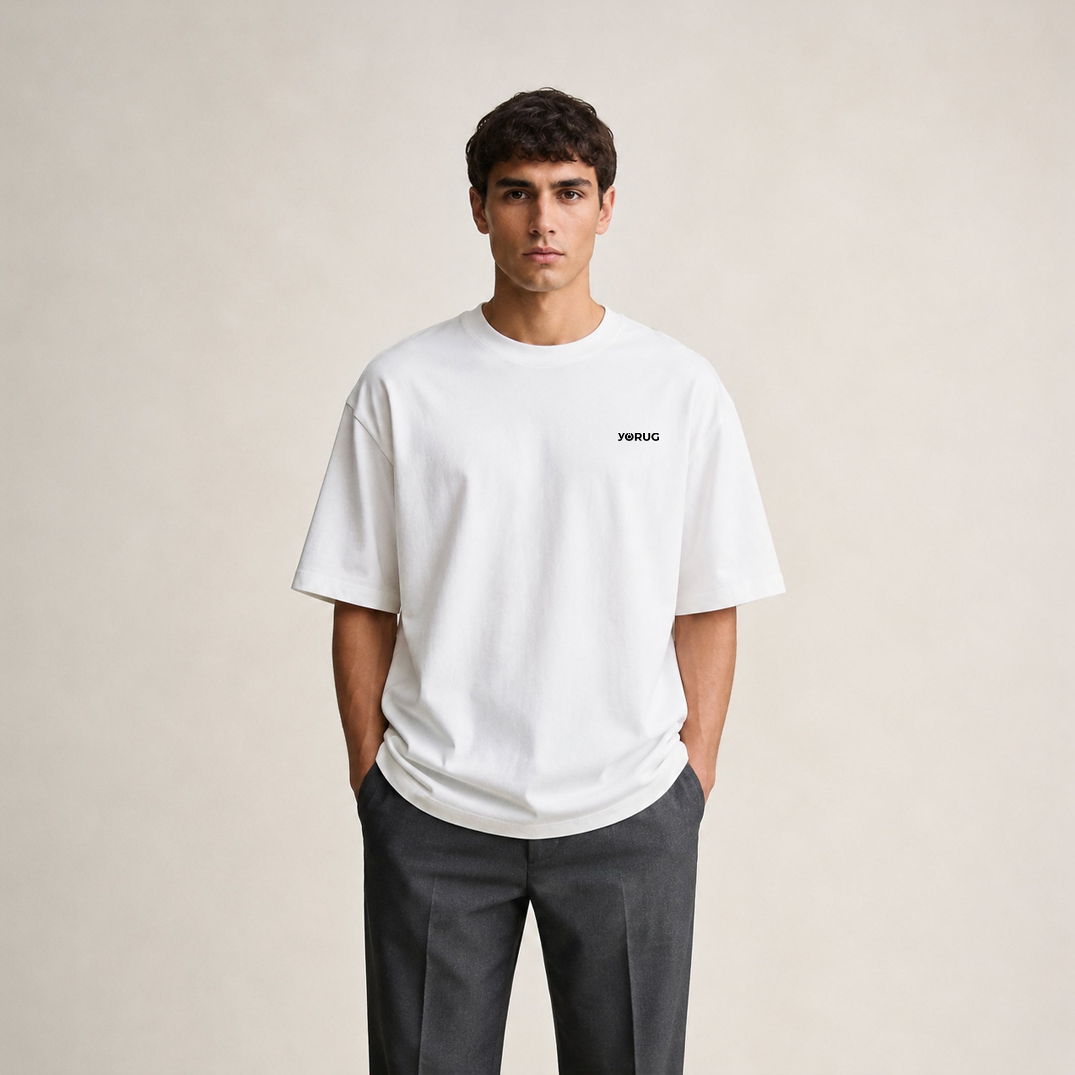 Casual Oversize T-Shirt Beyaz