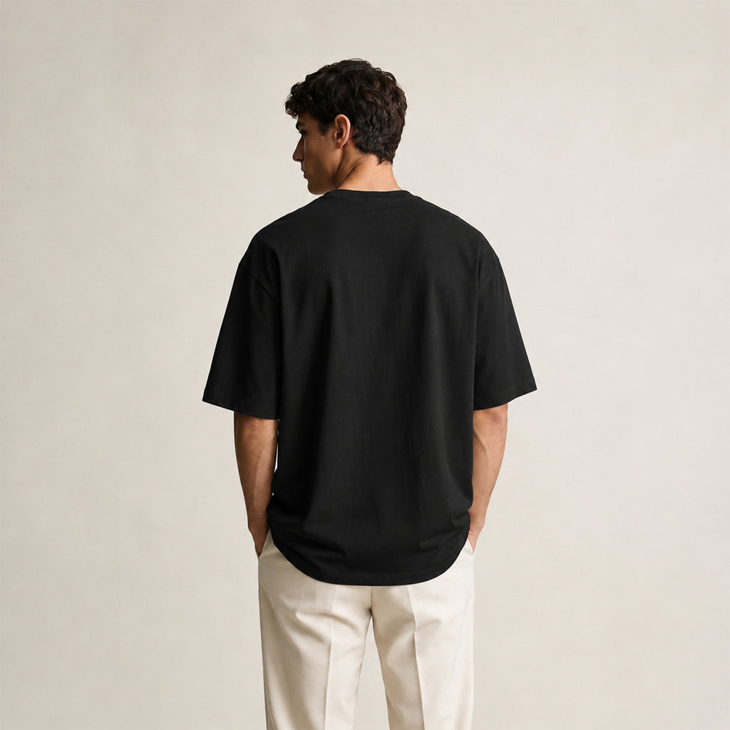 Casual Oversize T-Shirt Siyah