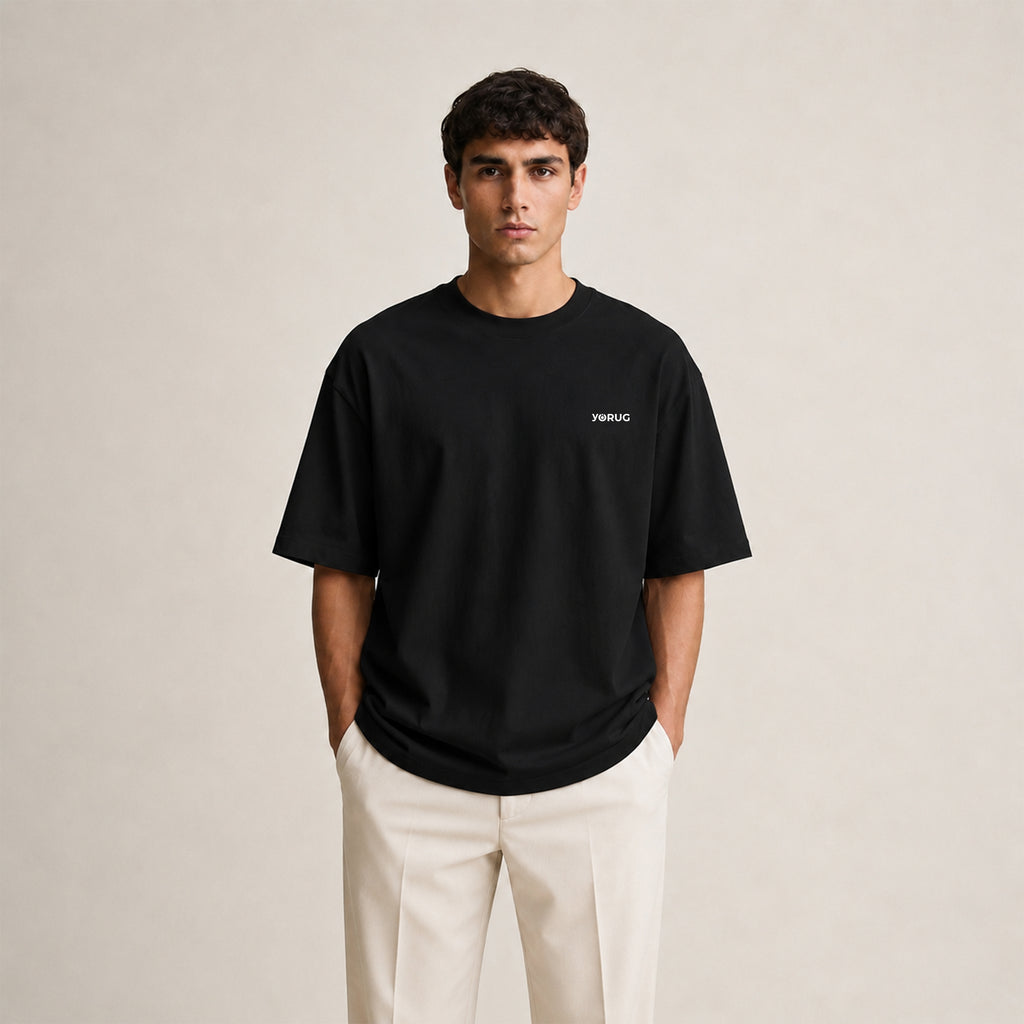 Casual Oversize T-Shirt Siyah