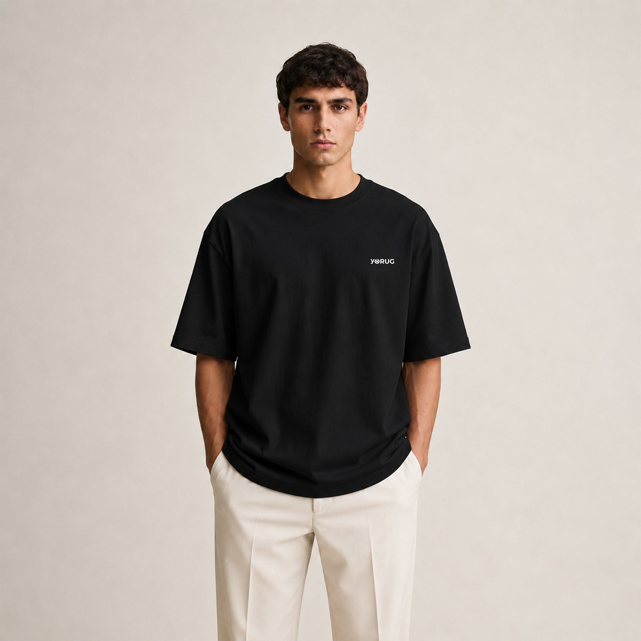 Casual Oversize T-Shirt Siyah