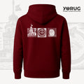 Bordo Unisex Hoodie Kız Kulesi & Kehanet