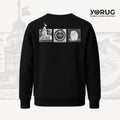 Siyah Bisiklet Yaka Sweatshirt Kız Kulesi & Kehanet