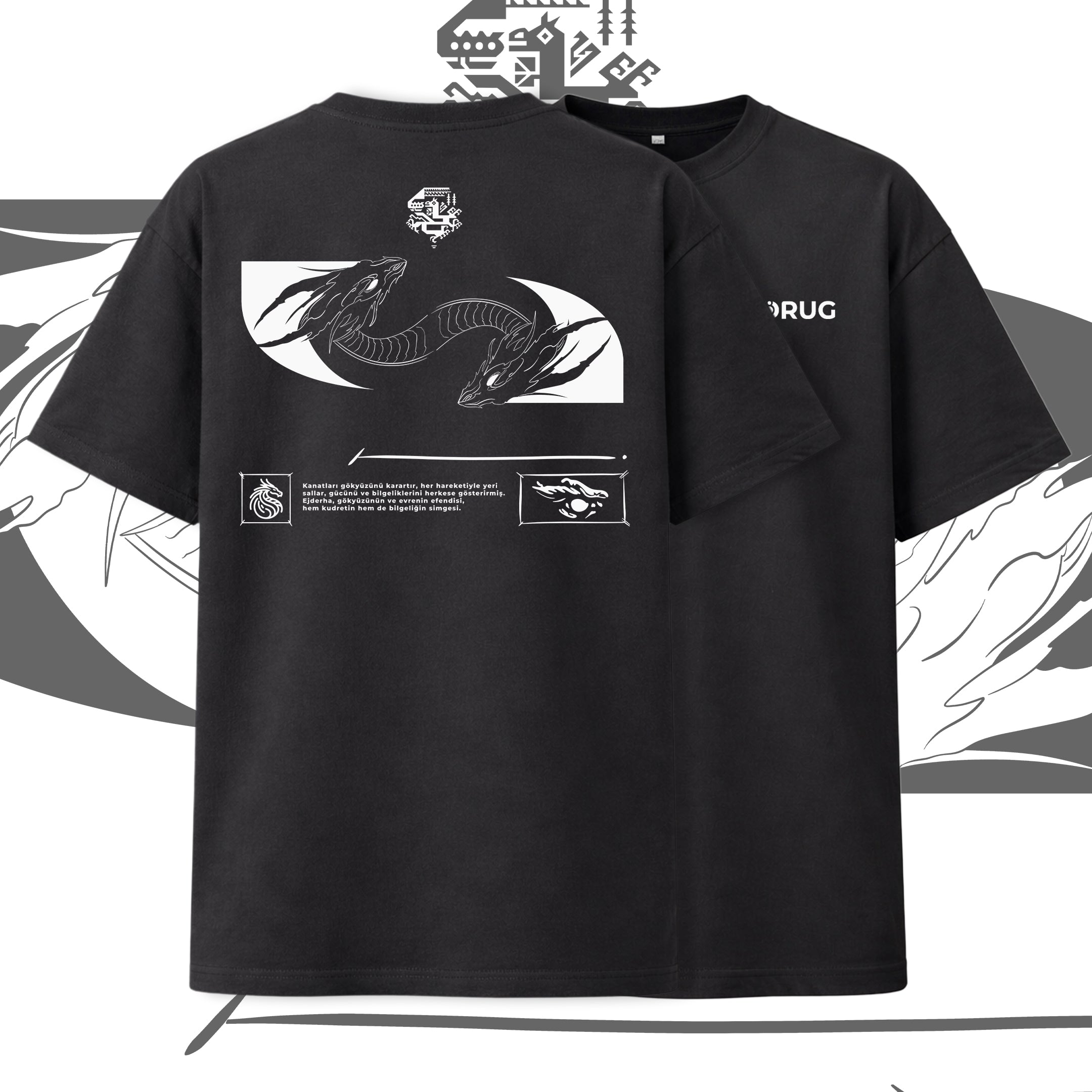Türk Ejderi Oversize T-Shirt